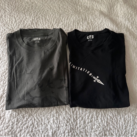 Men’s Uniqlo Anime T- Shirts (2 Pack!) size Large - Picture 1 of 6